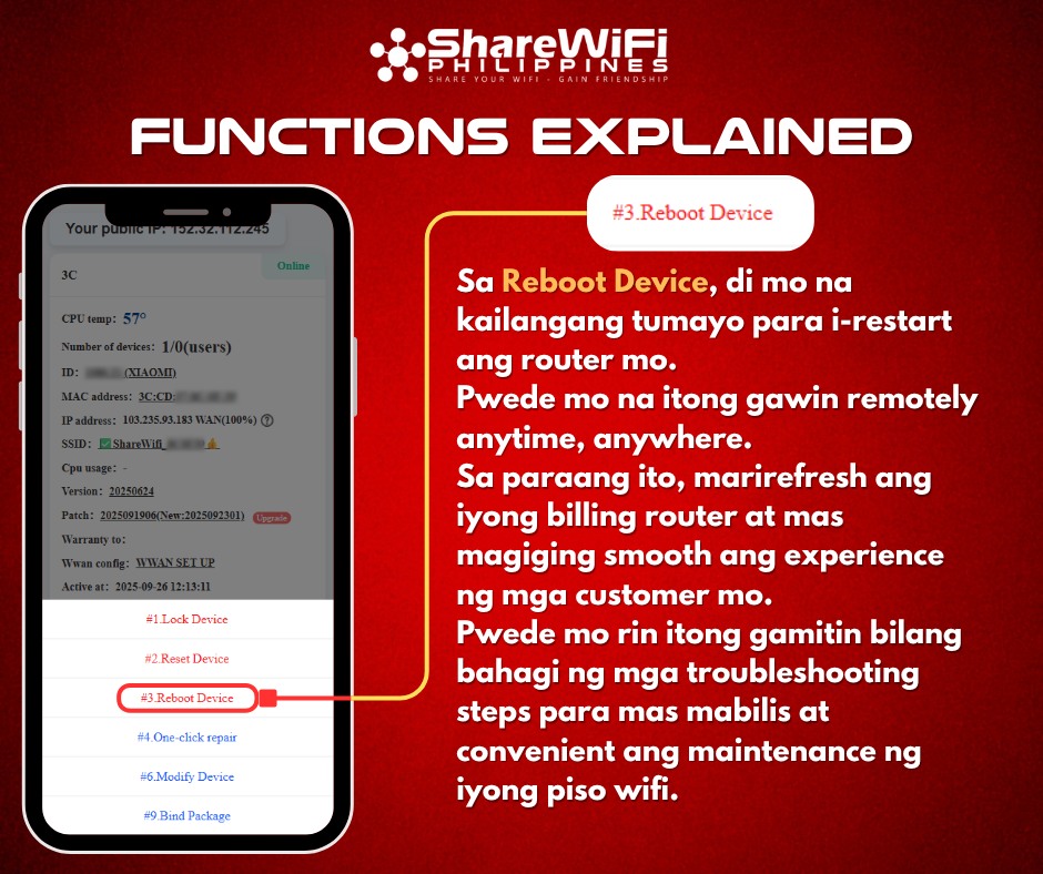 ShareWifi - Good news, ShareWiFi owners! 🎉 Kasama sa Remote Feature ang ...