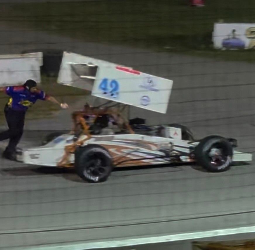 Outlaw 350 SuperModified Sprint Series test @ Toledo Speedway today ...