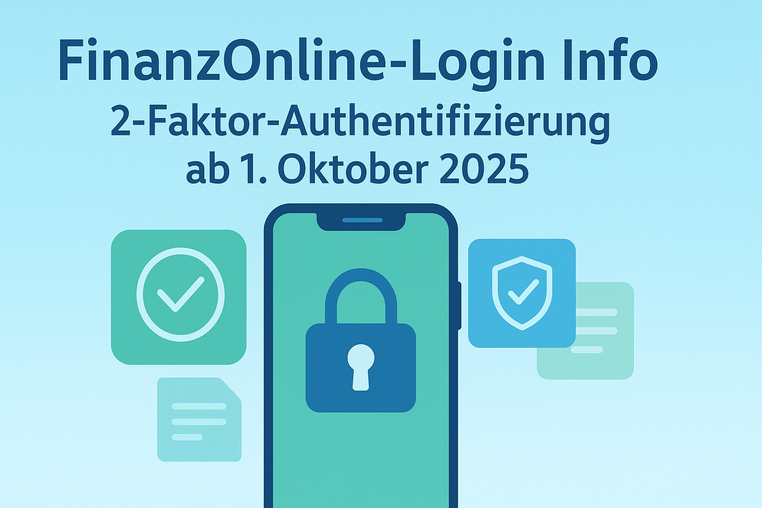 Ab 1. Oktober 2025: Login in FinanzOnline nur noch mit  2-Faktor-Authe