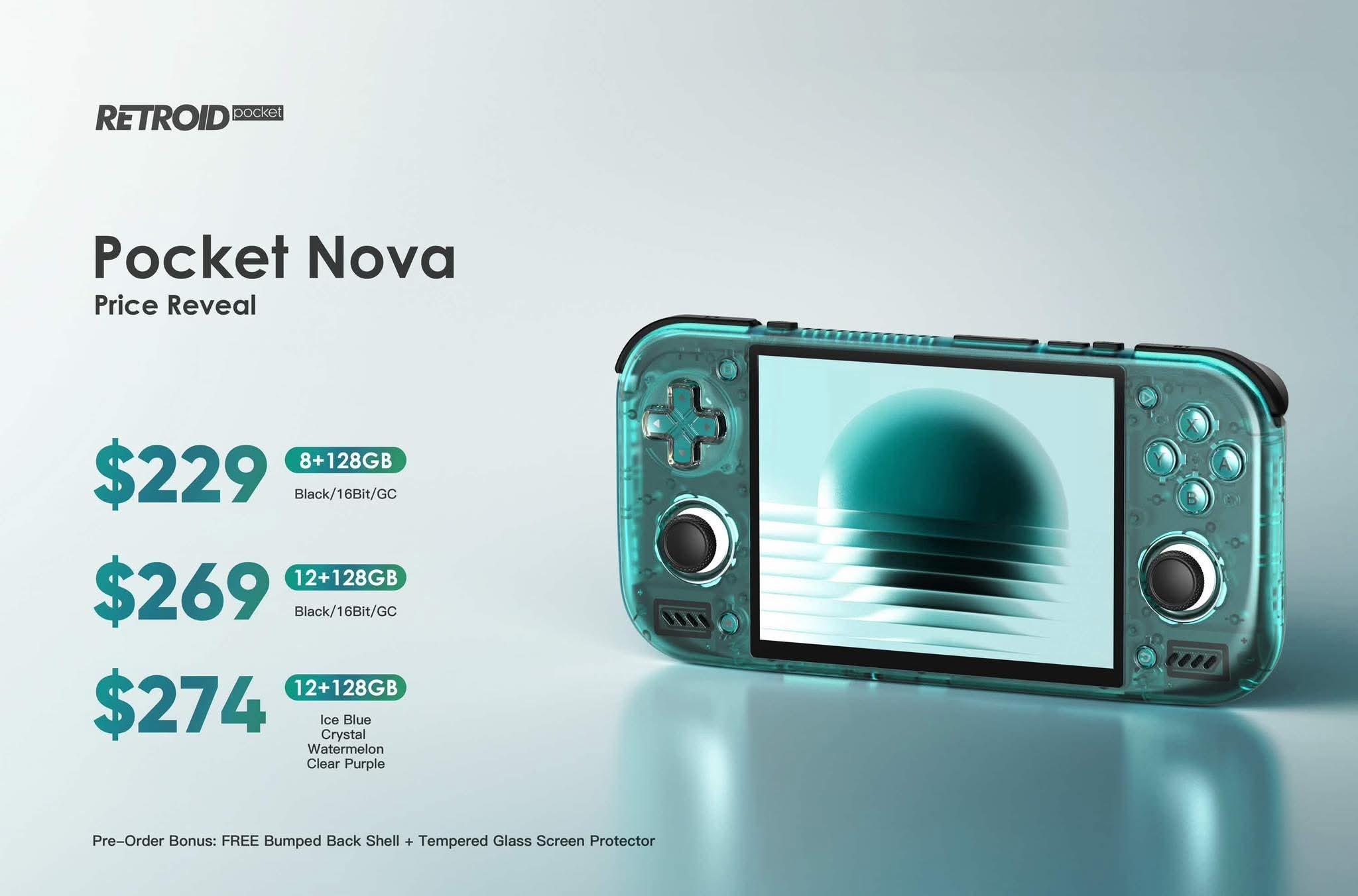 Retroid Pocket Nova 8+128GB セット アイスブルー Retro - RETROID POCKET NOVA - OFFICIAL PRICING ANNOUNCED