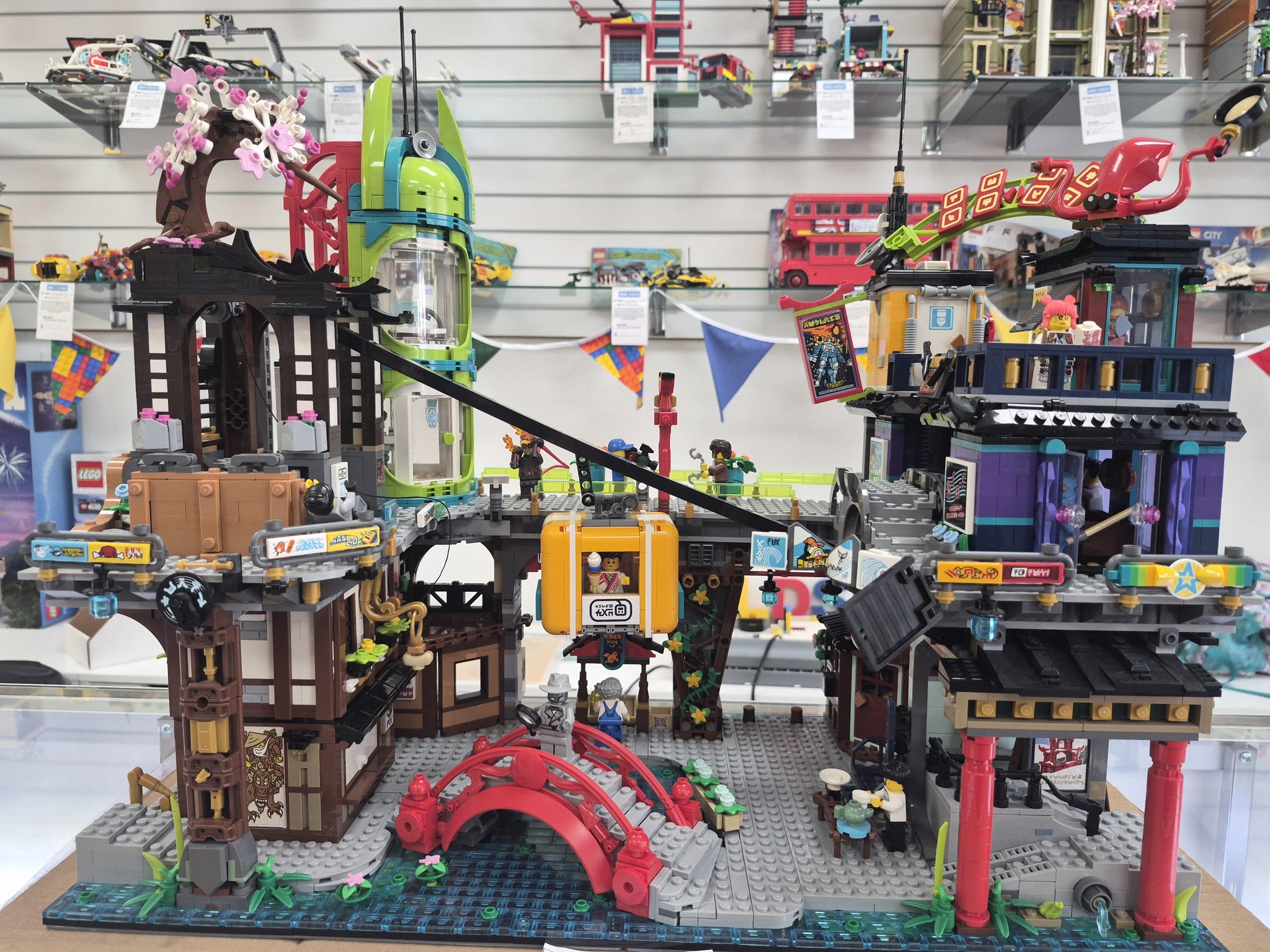 Ninjago City markets at Bricks & Minifigs Mandeville