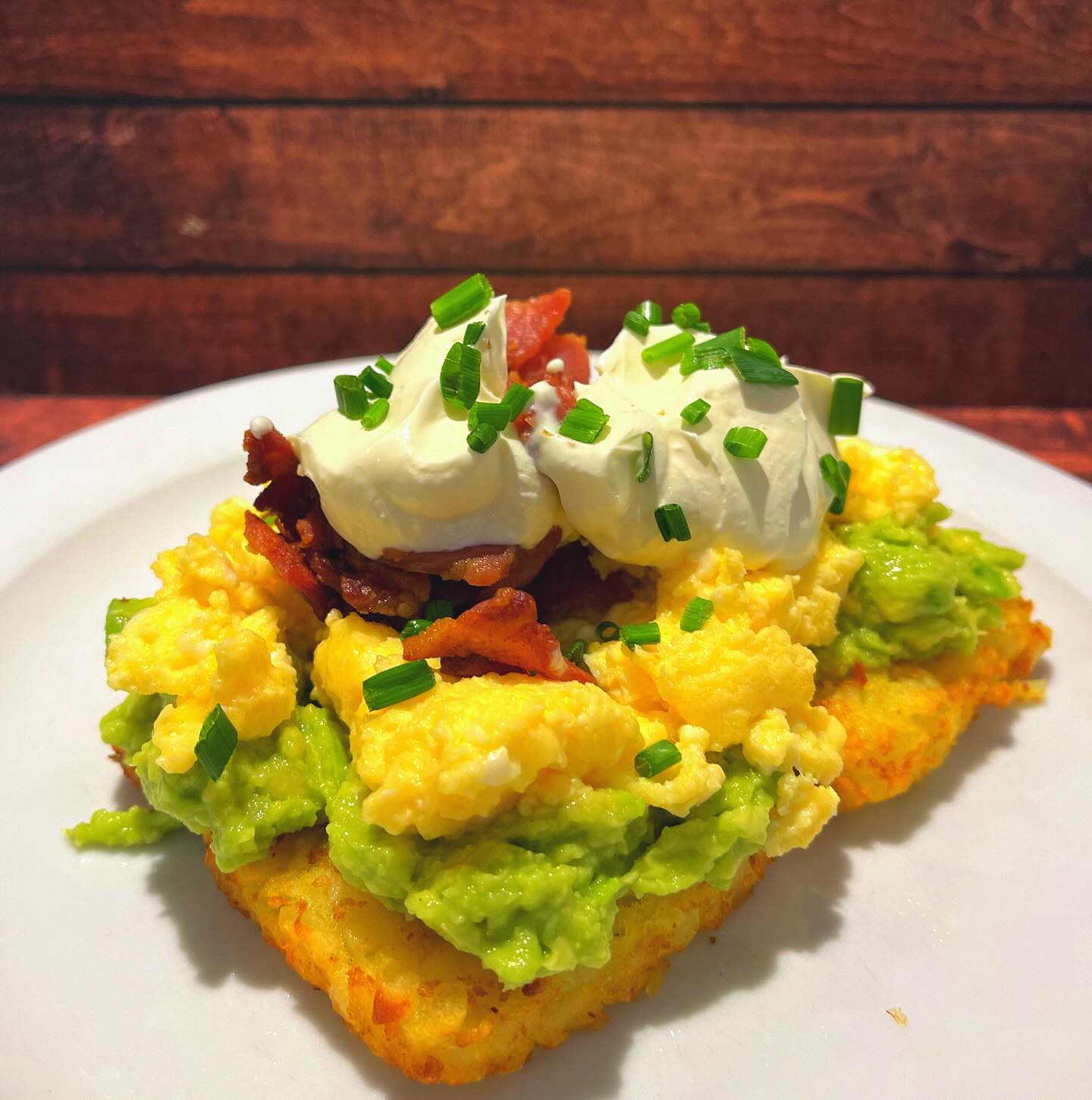 Refresh - Something New Today! Loaded hash browns with smashed avocado ...