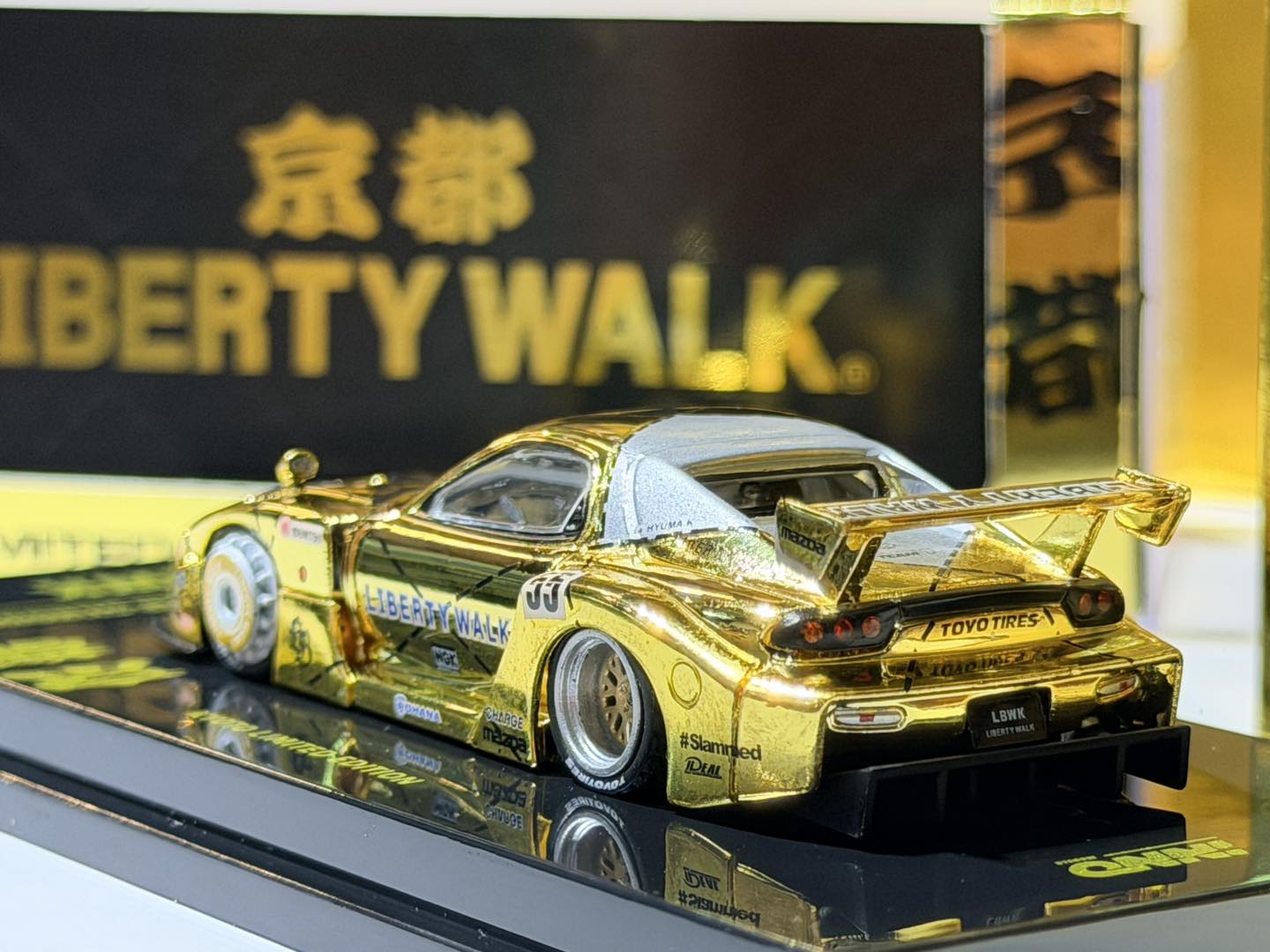 INNO X LBWK kyoto limited MAZDA RX7 Gold with Pin
