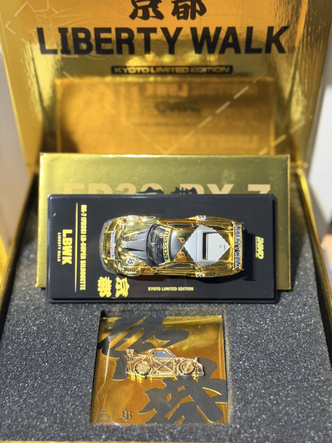 INNO X LBWK kyoto limited MAZDA RX7 Gold with Pin