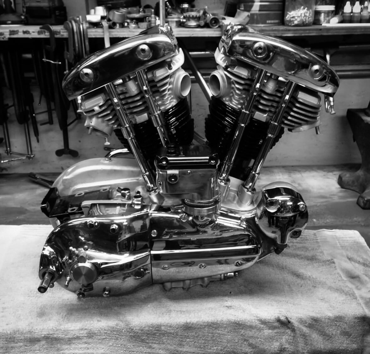 What year is this ironhead motorcycle engine?