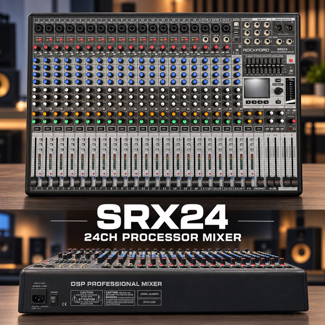 Imported MGP24 X – 24 Channel Professional Mixer Professional