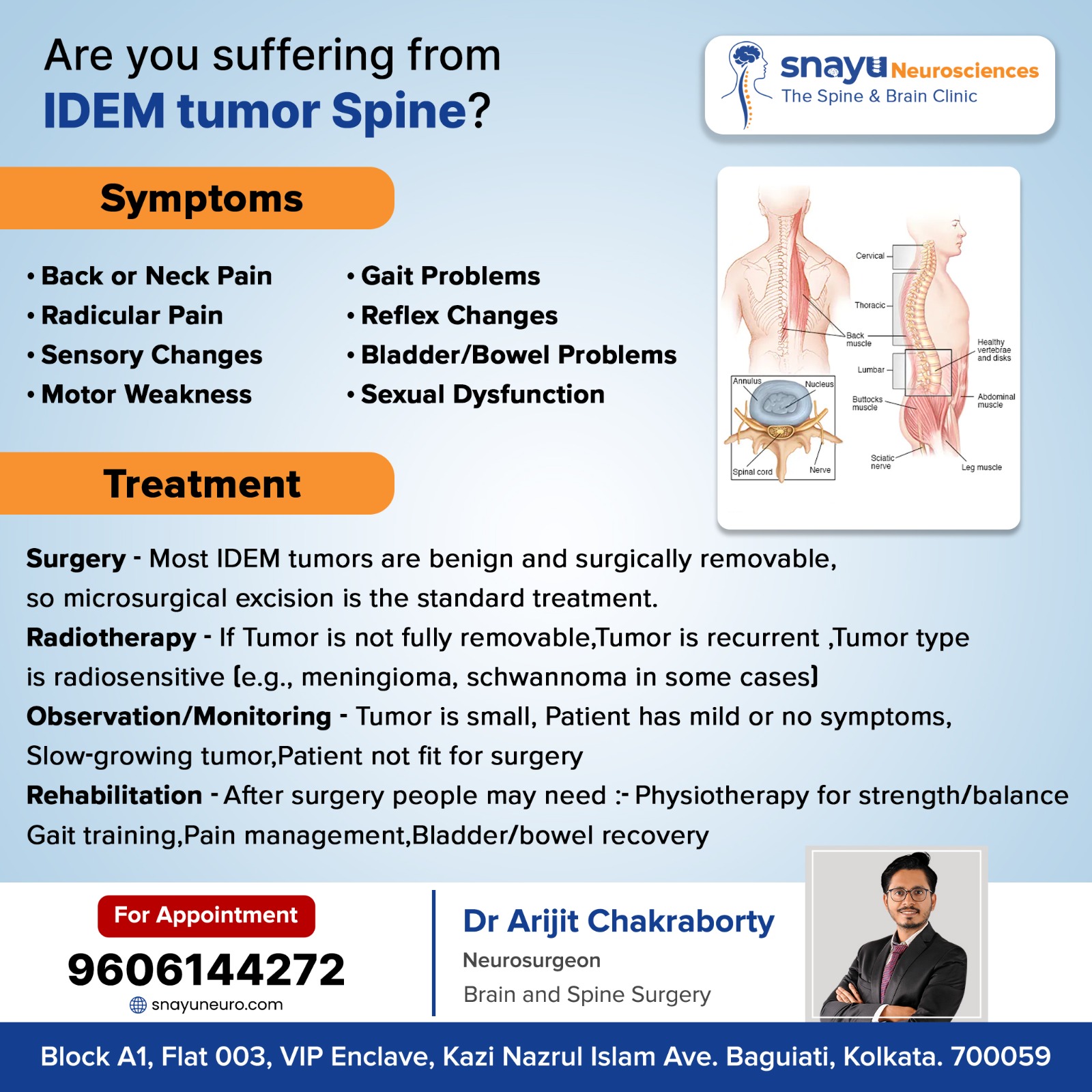 Snayu - Persistent pain? Numbness? Don’t ignore the signs. IDEM spinal ...