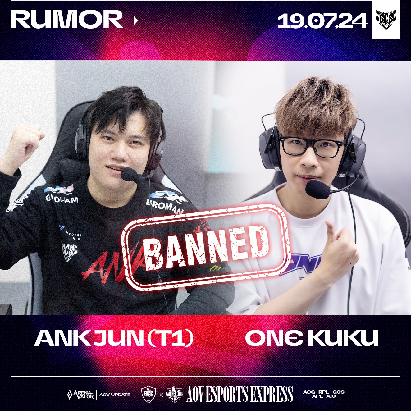 #Rumor Cựu tuyển thủ ANK JUN (T1)... - AOV Esports Express