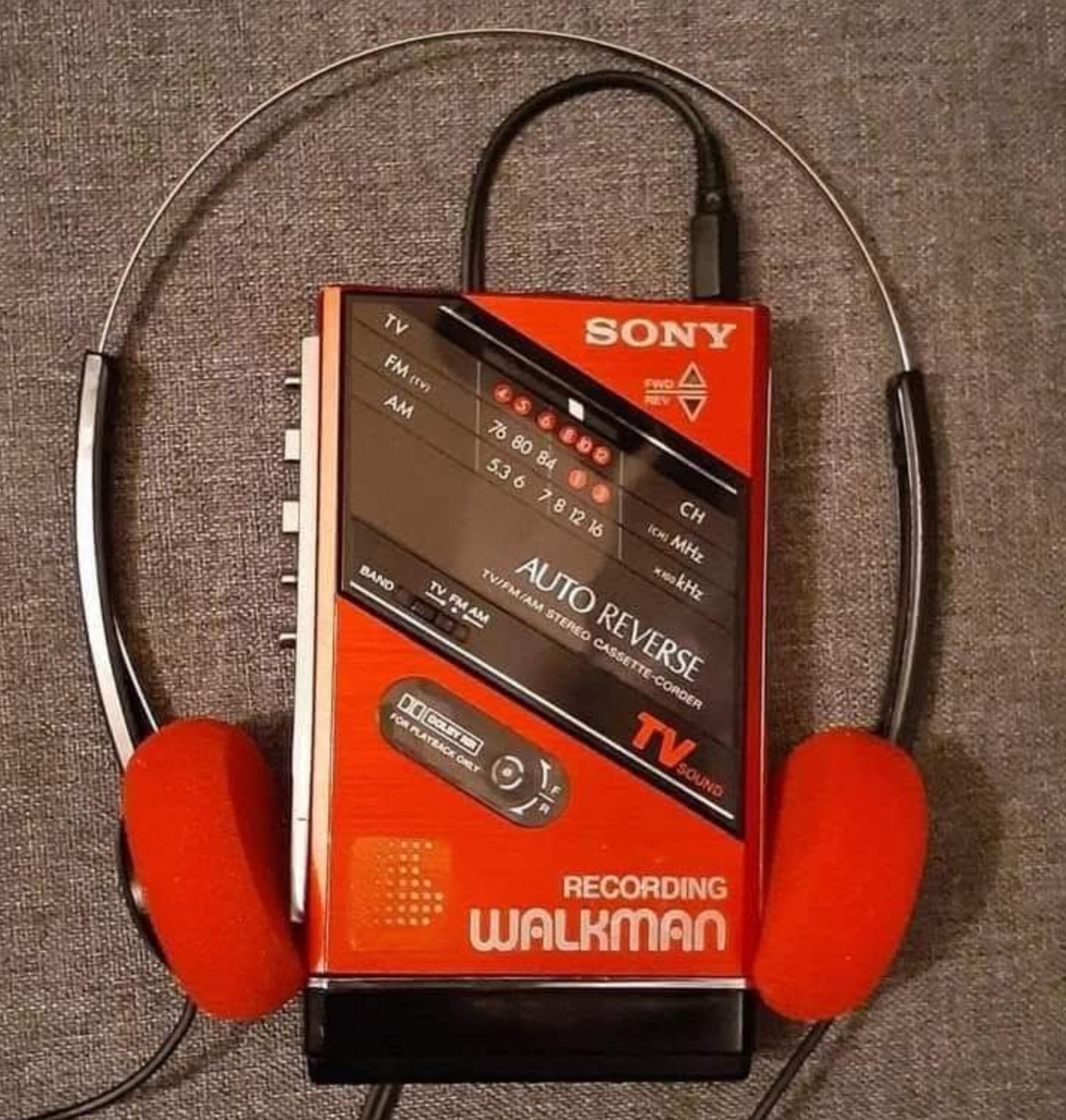 vintage - Sony Walkman WM-F202 portable cassette player #sony