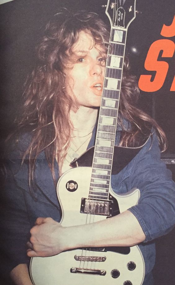 John Sykes with his black Les Paul Custom