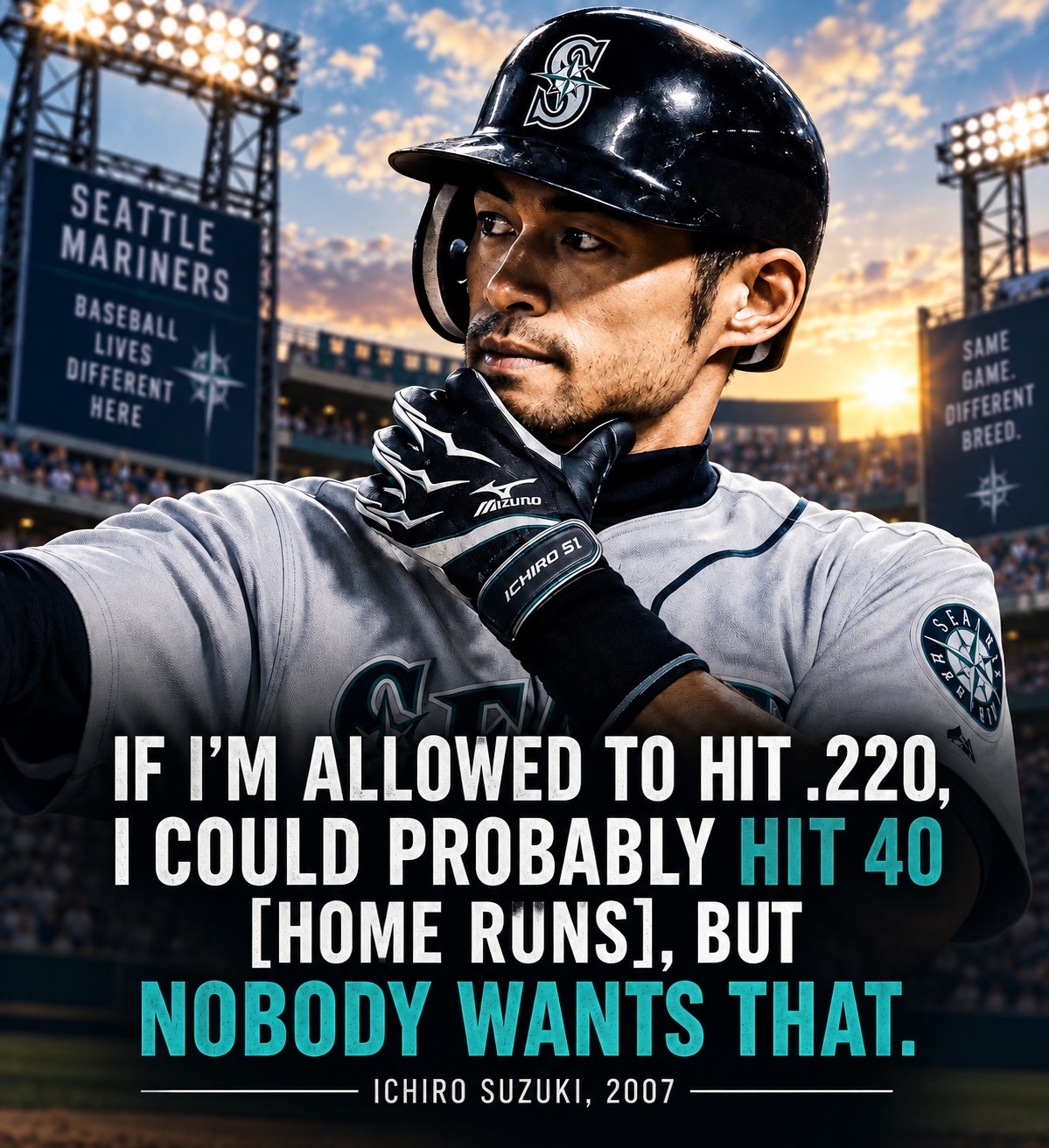 Ichiro singled to begin the third MLB game of his career in 2001
