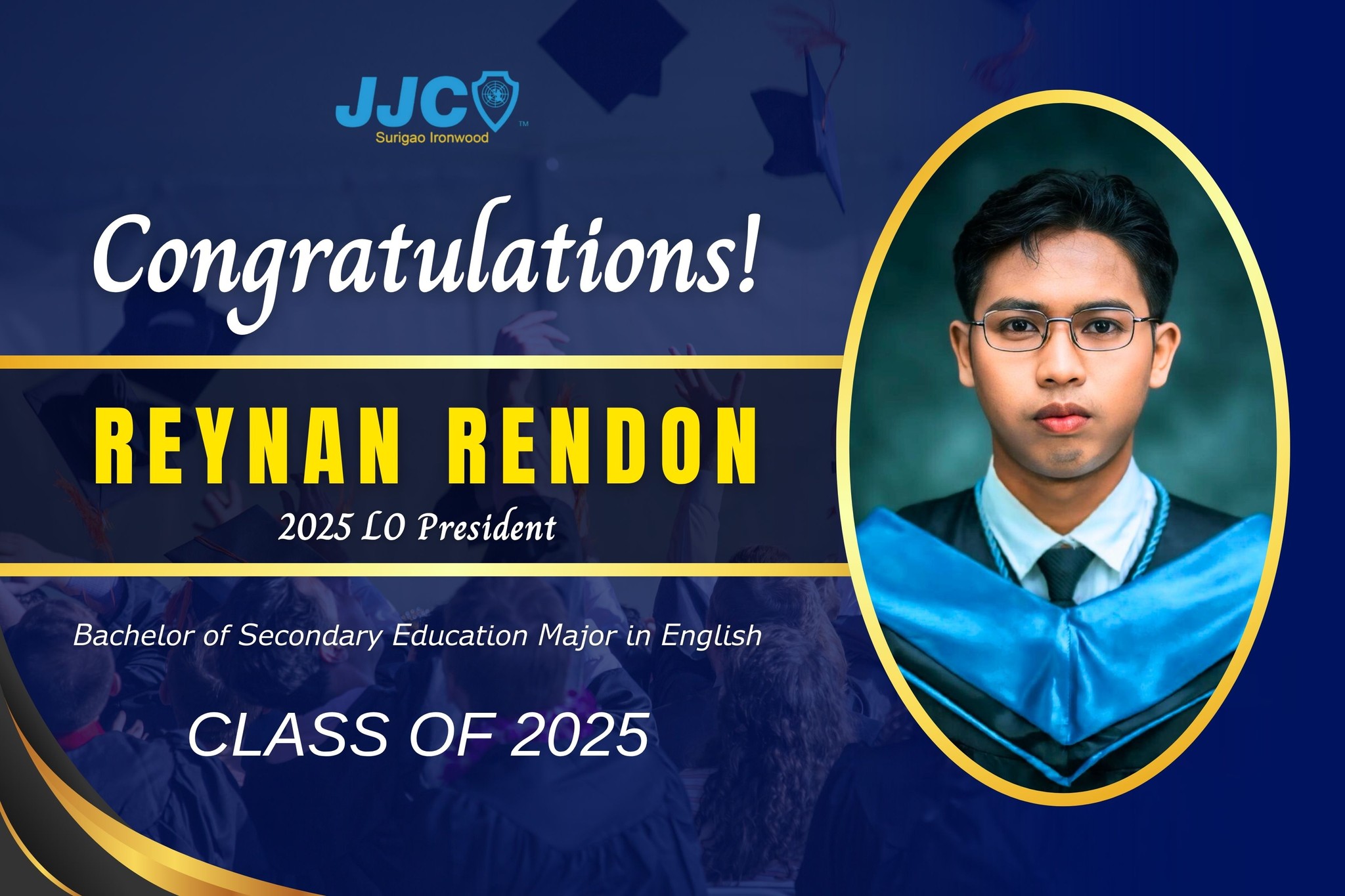 JJC - Congratulations to Reynan Rendon, 2025 LO President, for ...