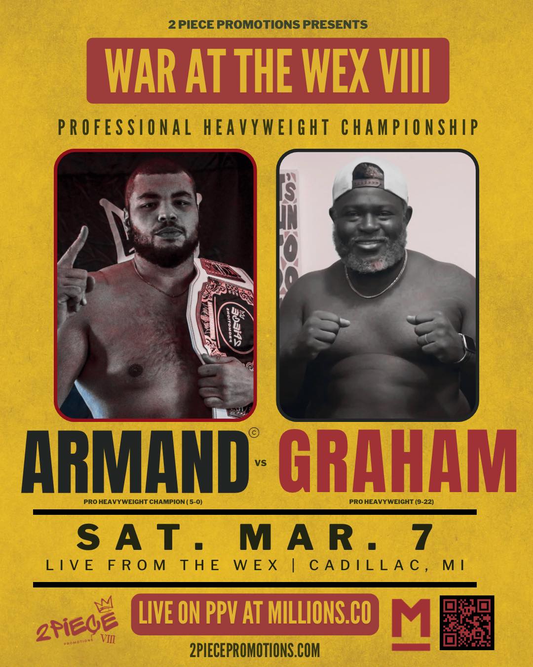WXC 97: Maulding vs Armand heavyweight fight May 17th