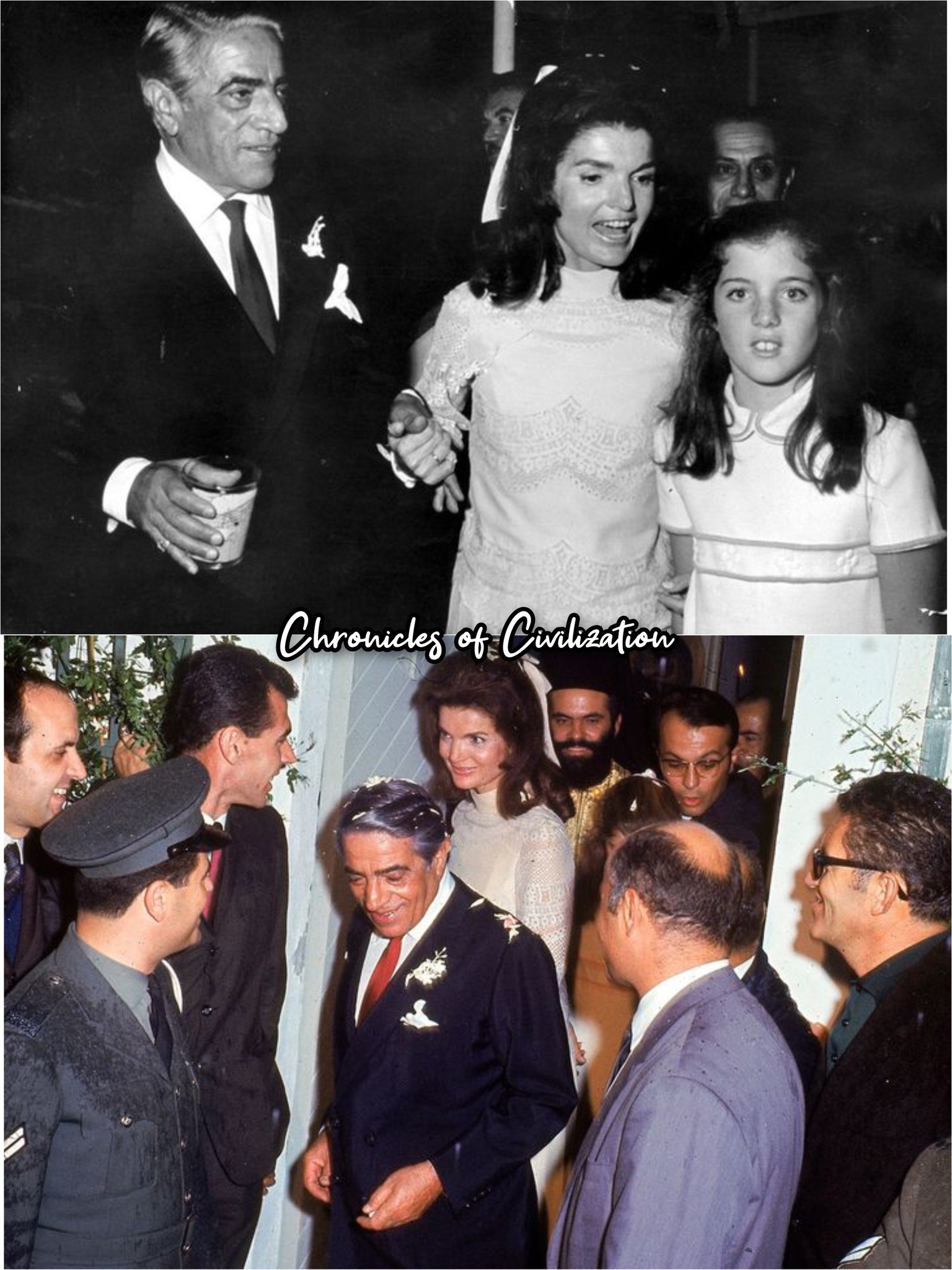 From October 20, 1968, when Jackie Kennedy stood on the private