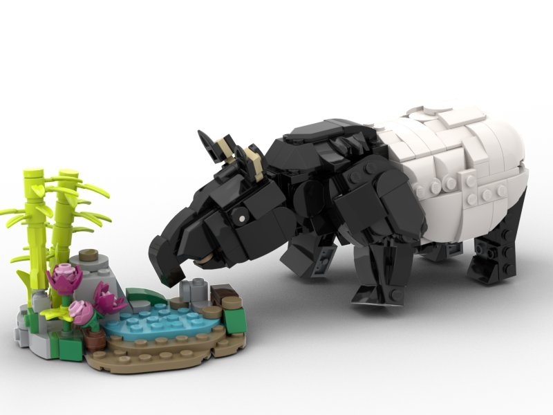 Turn your Wild Animals: Panda Family into the Venom Bust (31165