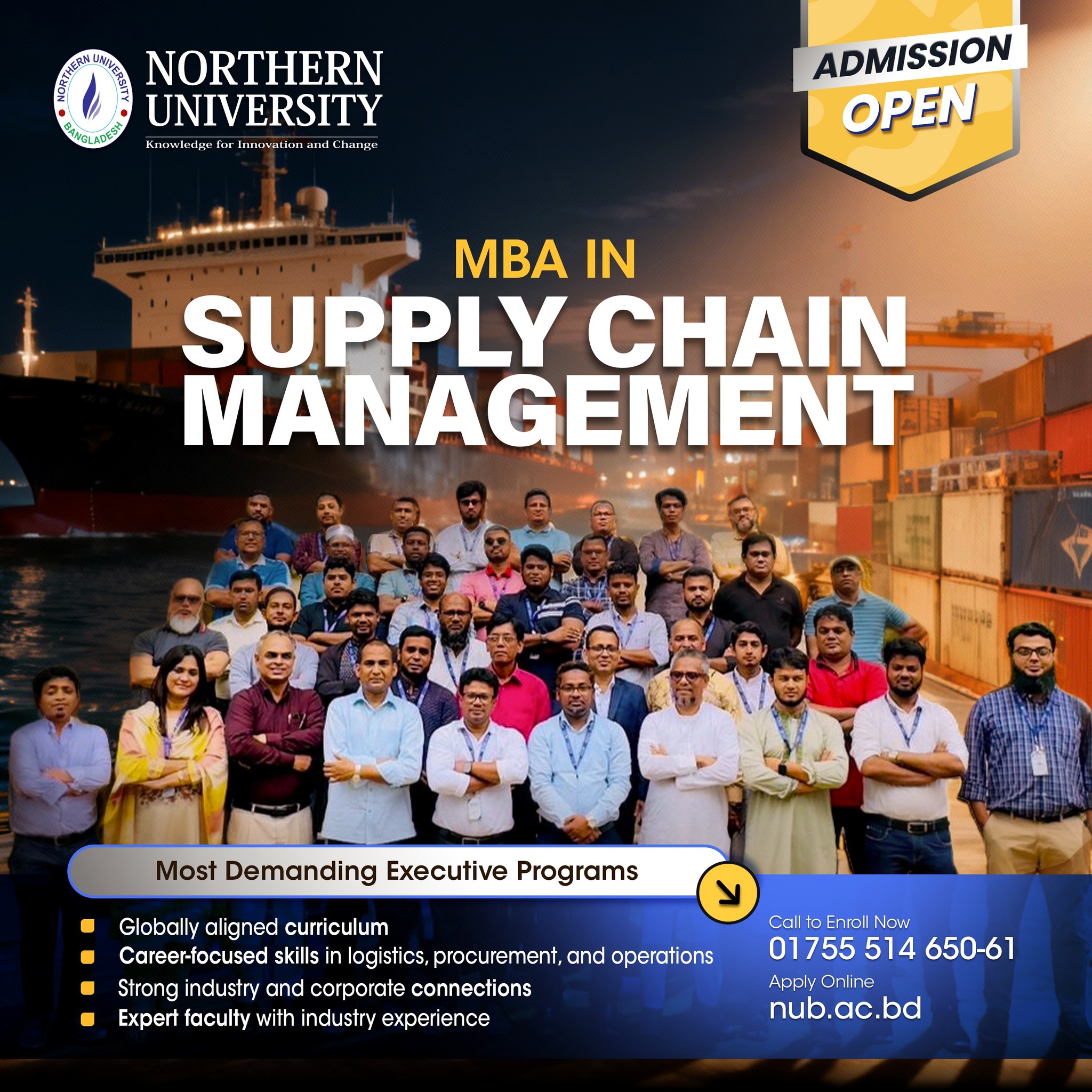 🚀 Admission Open – MBA in Supply Chain Management Take your career to ...