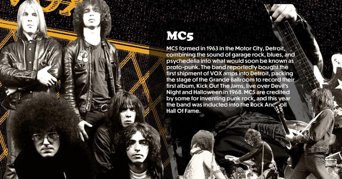 1968 Detroit rock concert with MC5 and Stooges