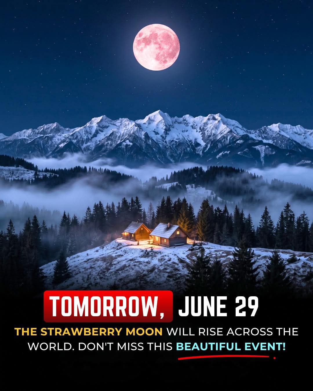 The Strawberry Moon will be visible across Washington tonight on