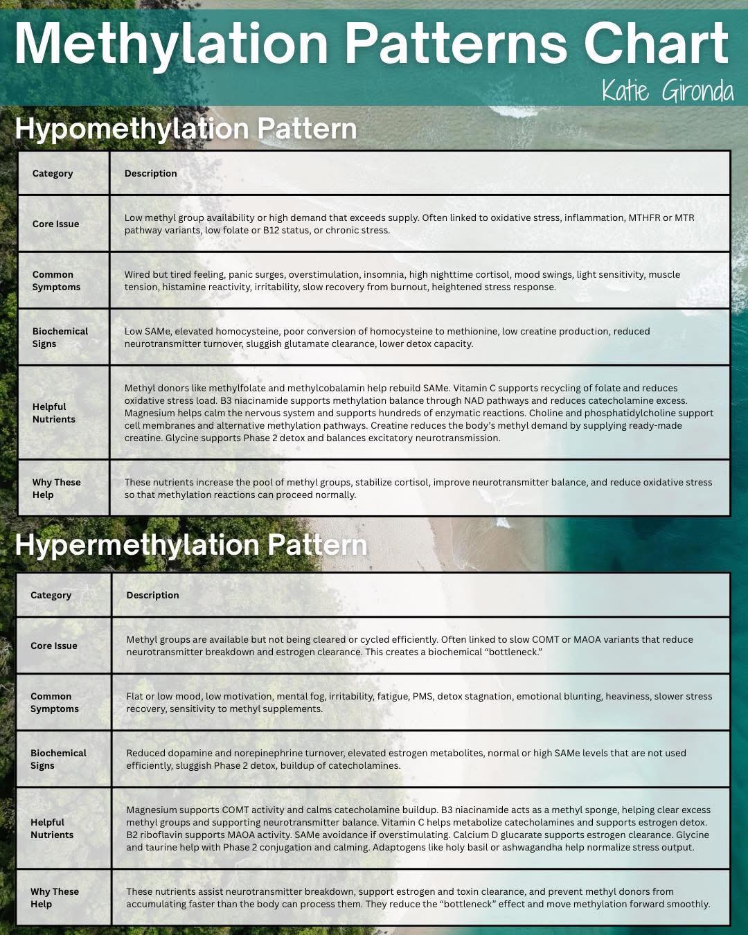 Methylation imbalance affects body and mind
