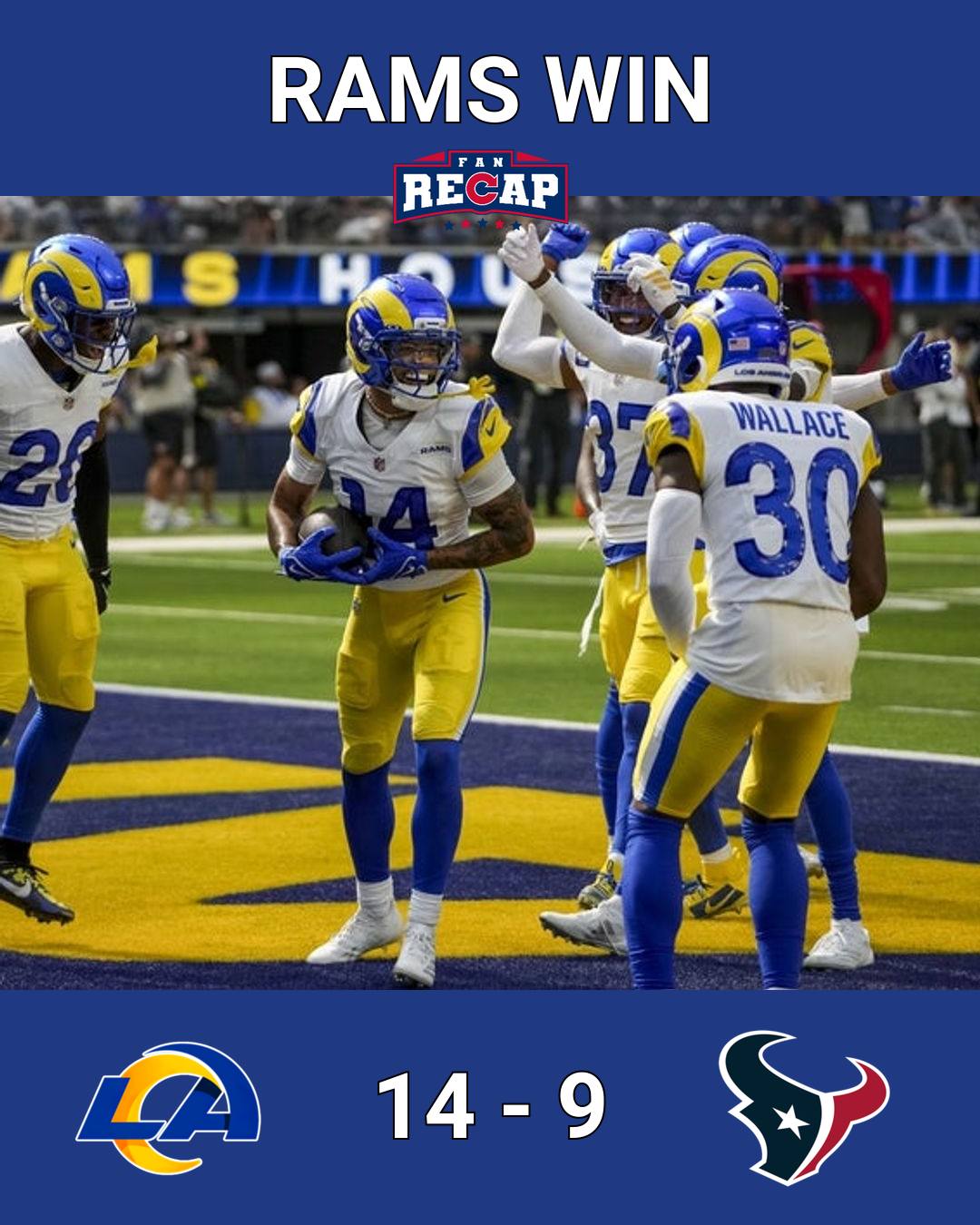 Rams - RAMS WIN ️ ️ ️ Final Score: 14 - 9 | Facebook