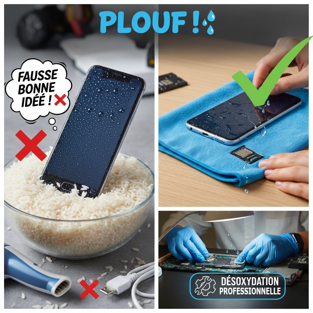 ReTeck - PLOUF ! 💦 Votre téléphone vient de prendre un bain forcé ? Pas ...