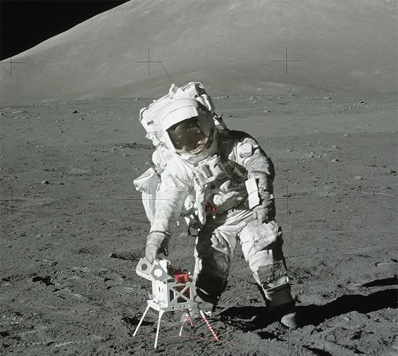 Space - Apollo 17 Harrison Schmitt at the SEP This photo shows Schmitt ...