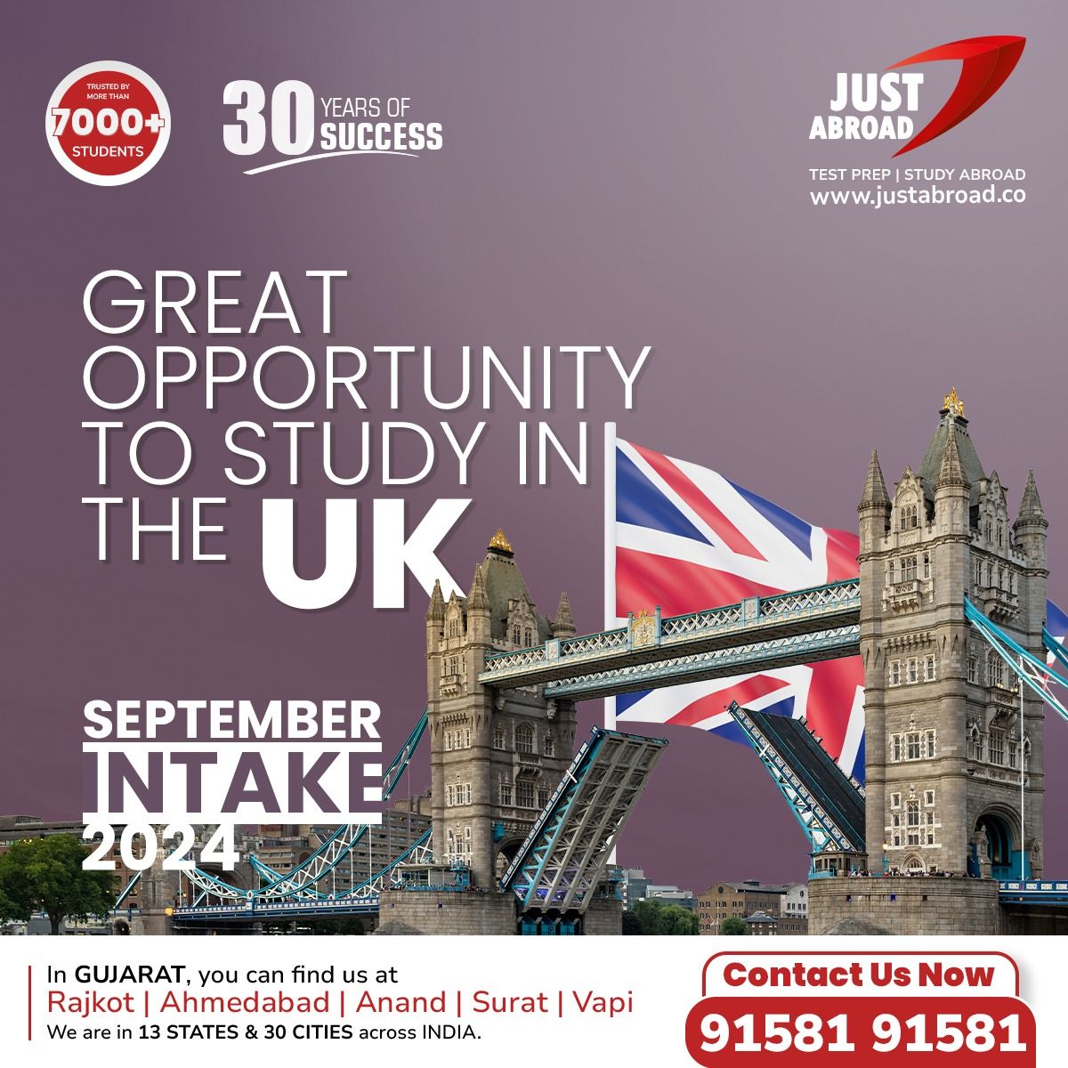 Just Abroad - 🎓 ️ Exciting opportunity to study in the UK...