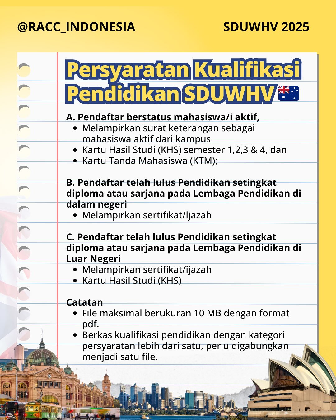 RACC Indonesia - Australia Migration and Education Agent | Facebook