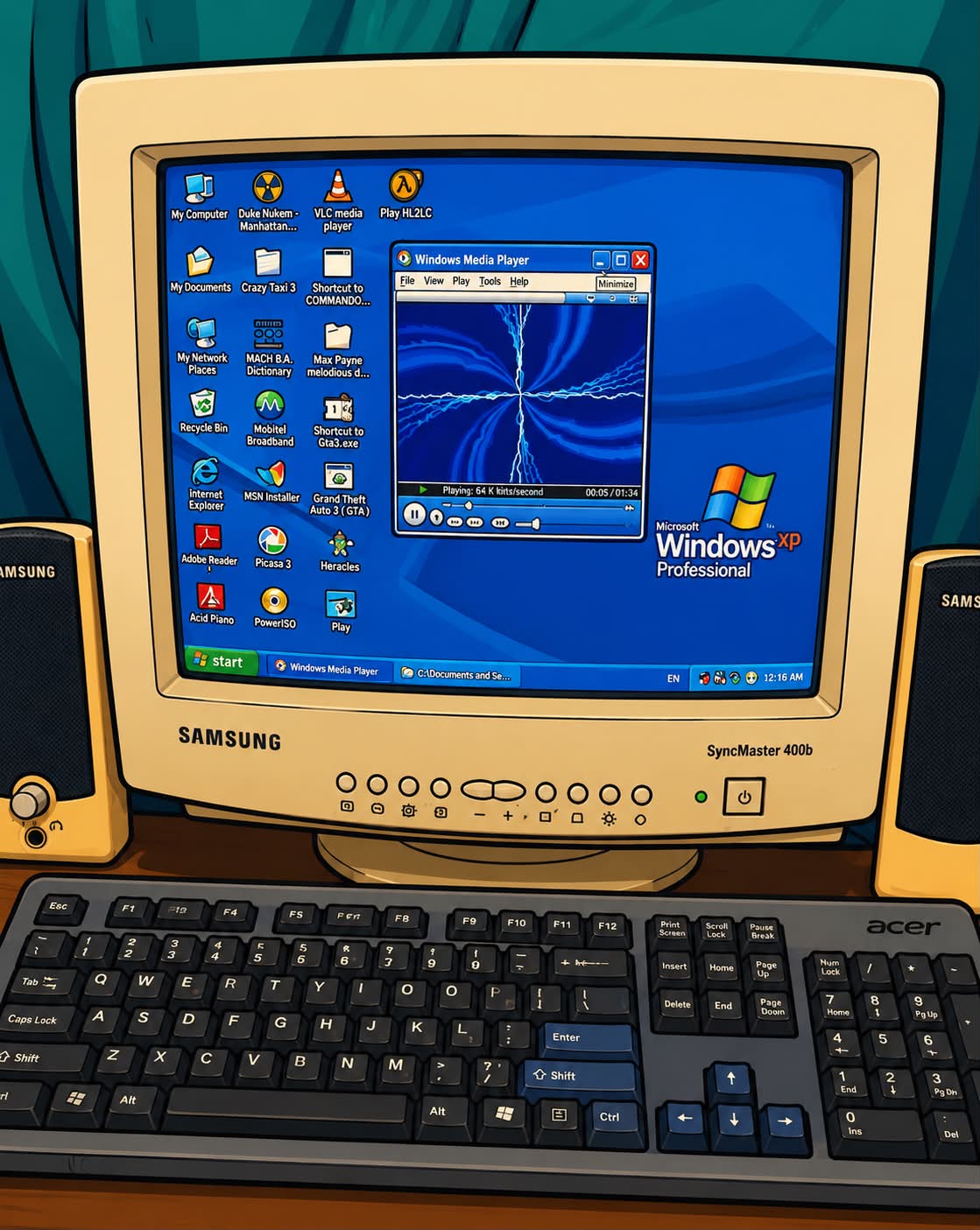 Windows XP nostalgia for 90's kids