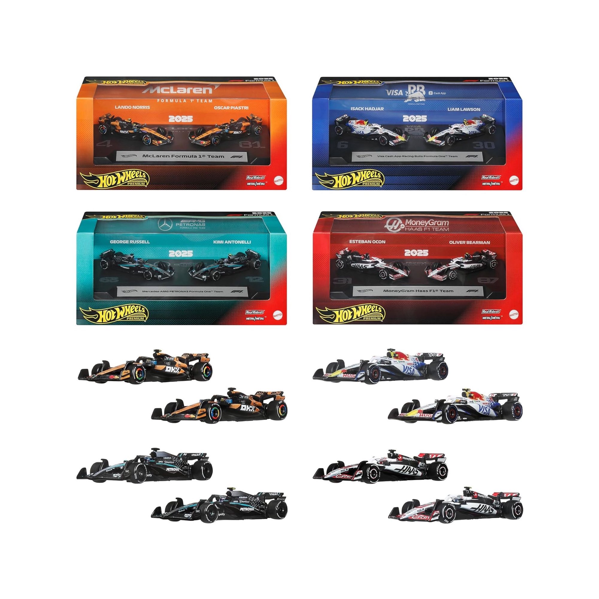 Hot Wheels Premium F1 2-Pack! Available on Amazon Japan. Purchase