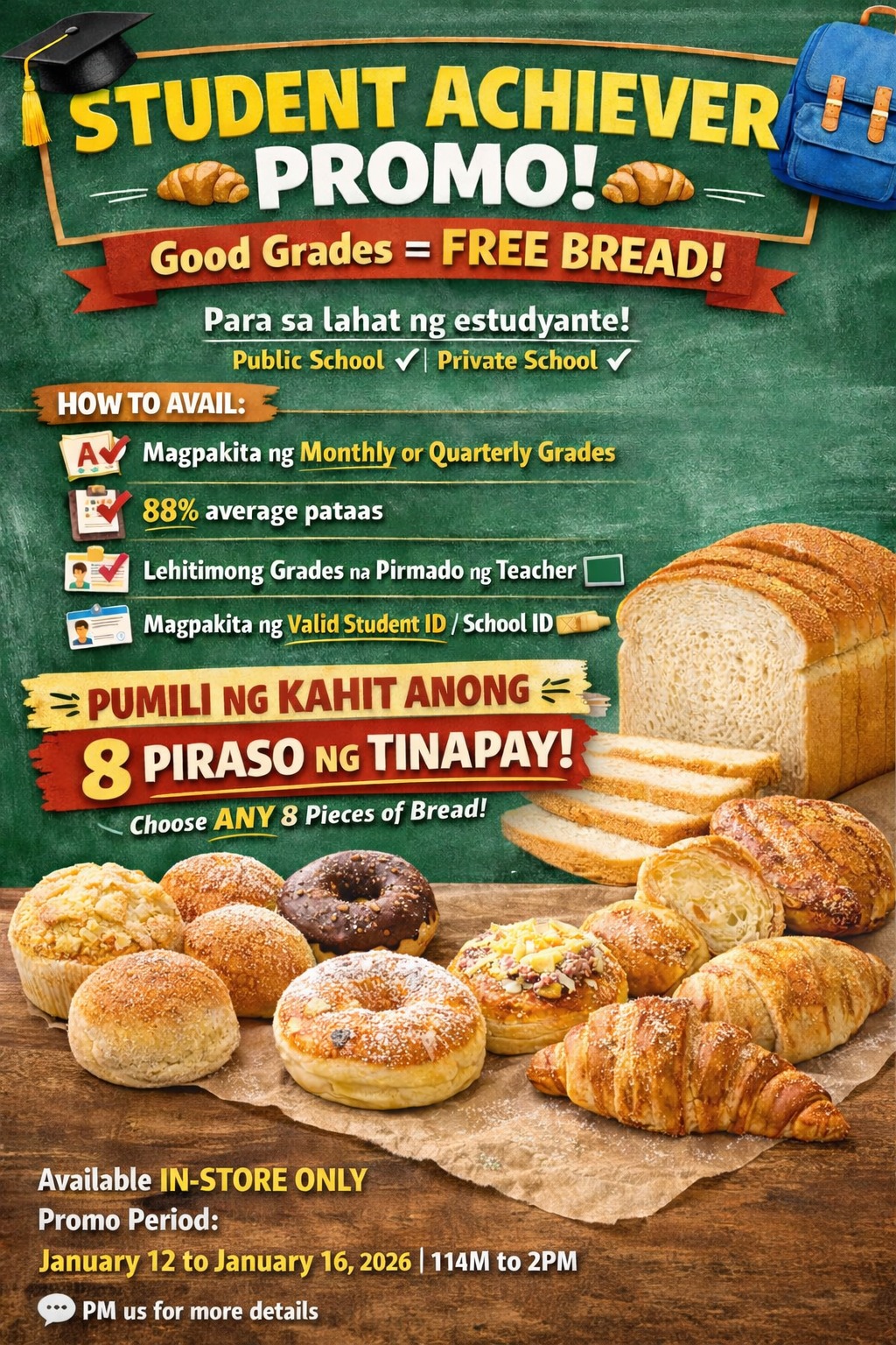 Bread Time - 🎓🍞 STUDENT ACHIEVER PROMO! 🍞🎓 Good Grades =... | Facebook