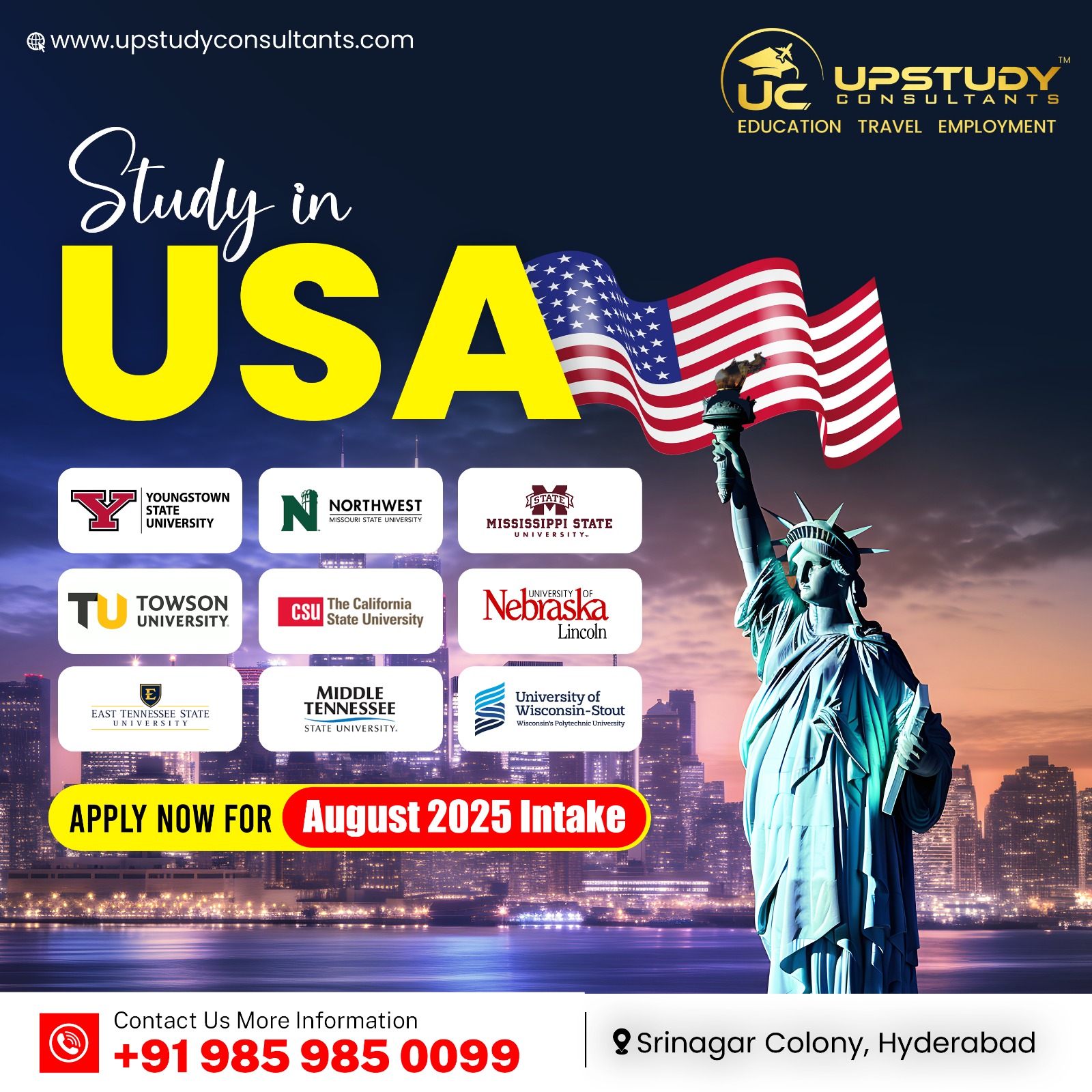 Upstudy - 🎓 Study at Top Universities in the USA – 2025 Intake! 🇺🇸 ...