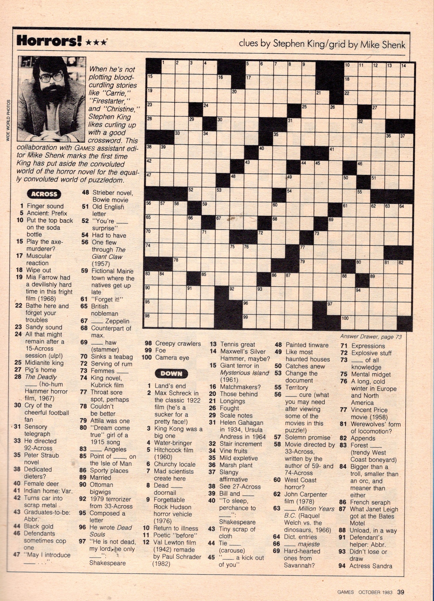 From Games magazine (October 1983)