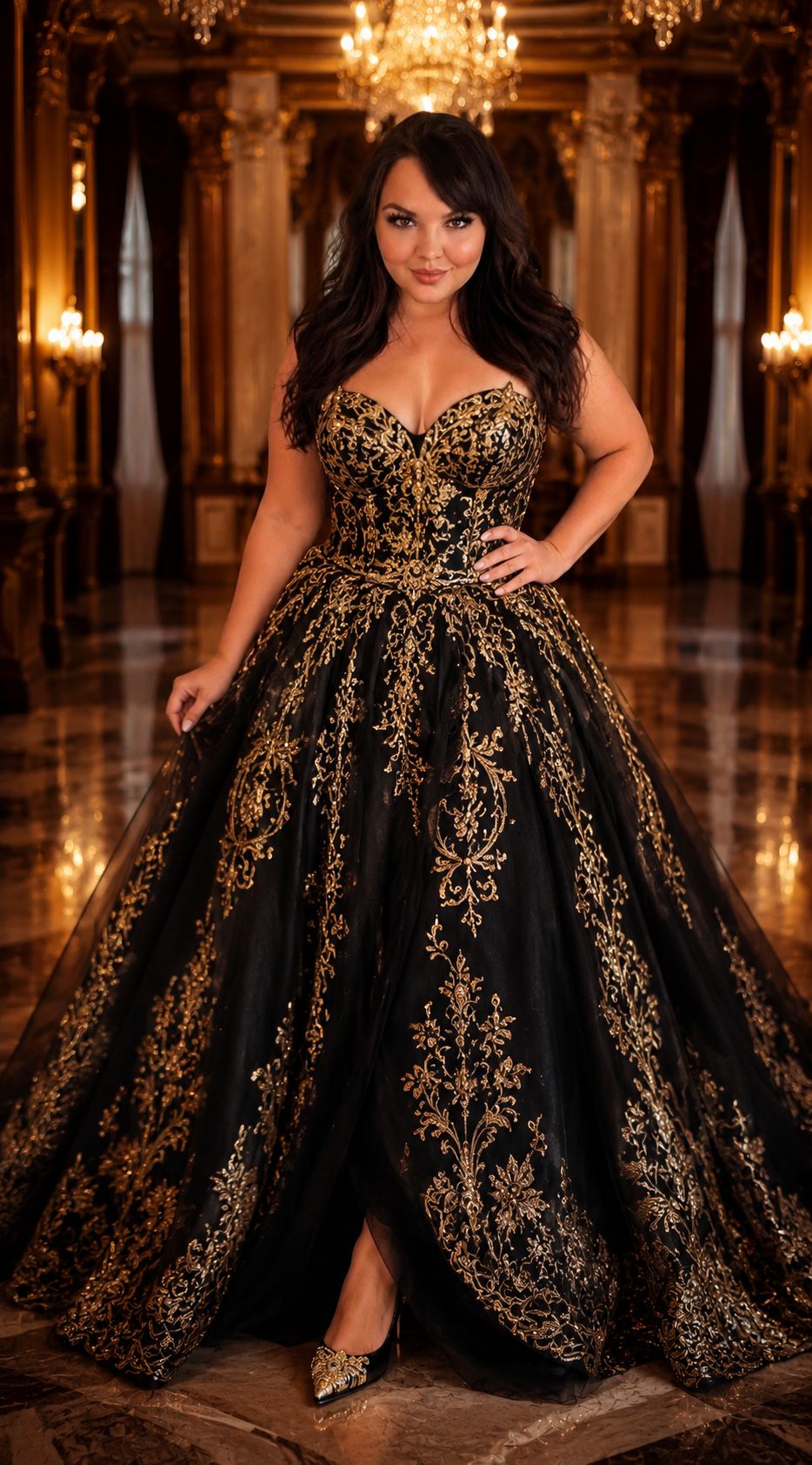 black and gold color combination dress Any scheme ideas for dress? size-l