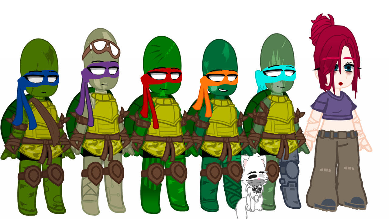 All my tmnt designs in gc(gacha club) 🐢💖 (Thinking bout making