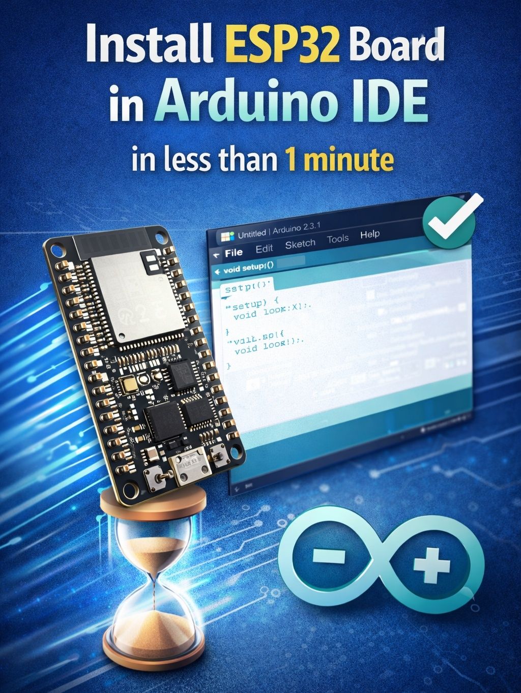 ESP32 ESP8266 For Beginner | Install ESP32 Board in Arduino IDE in less ...