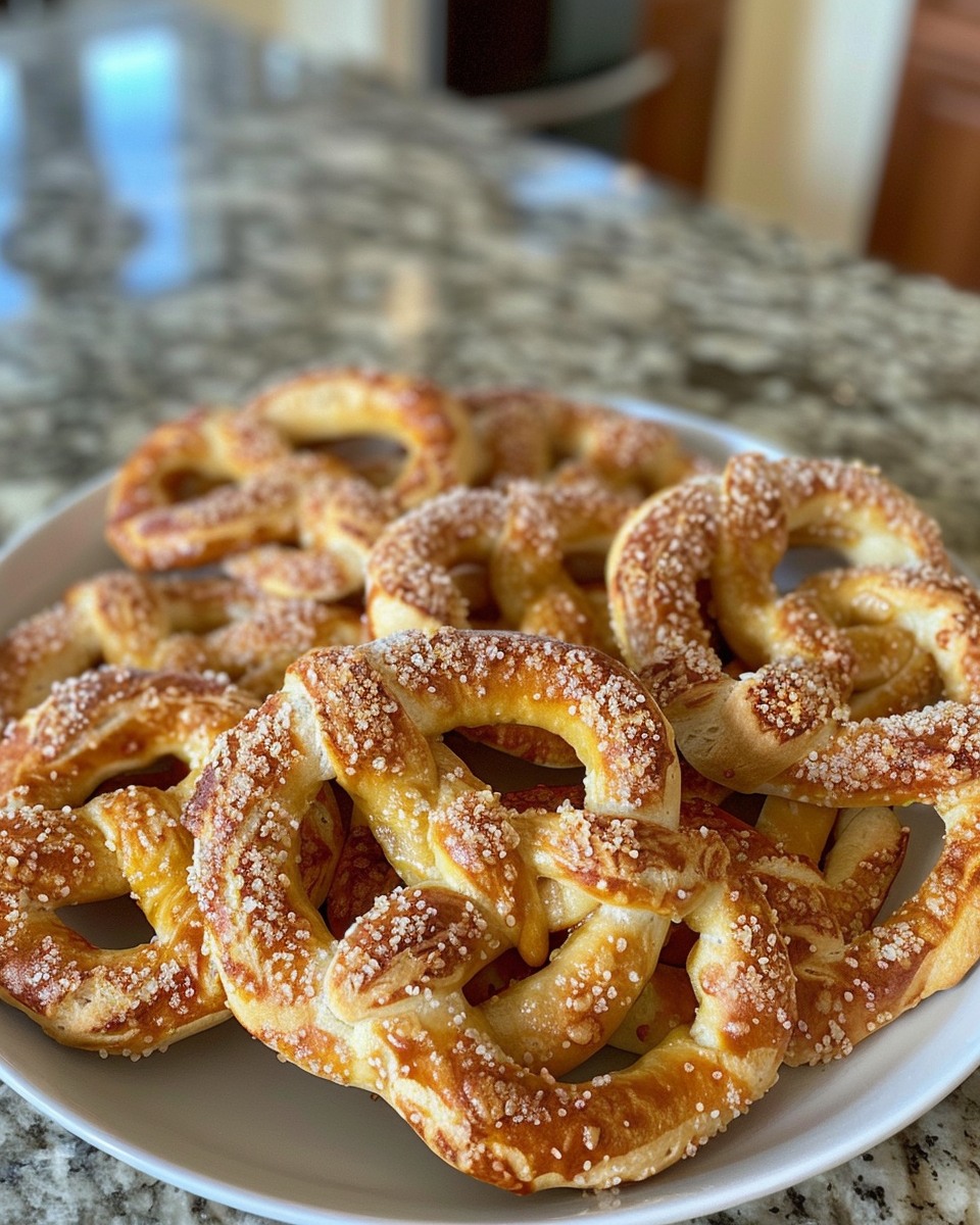 4 Cheese Stuffed Pretzels 🧀 I rolled an entire cheese blend into
