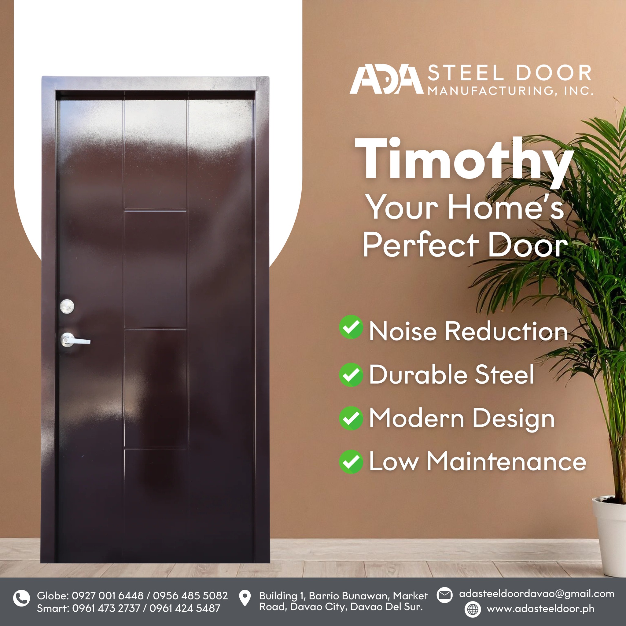 ADA - The Timothy door is all about clean presence — no flash, just ...