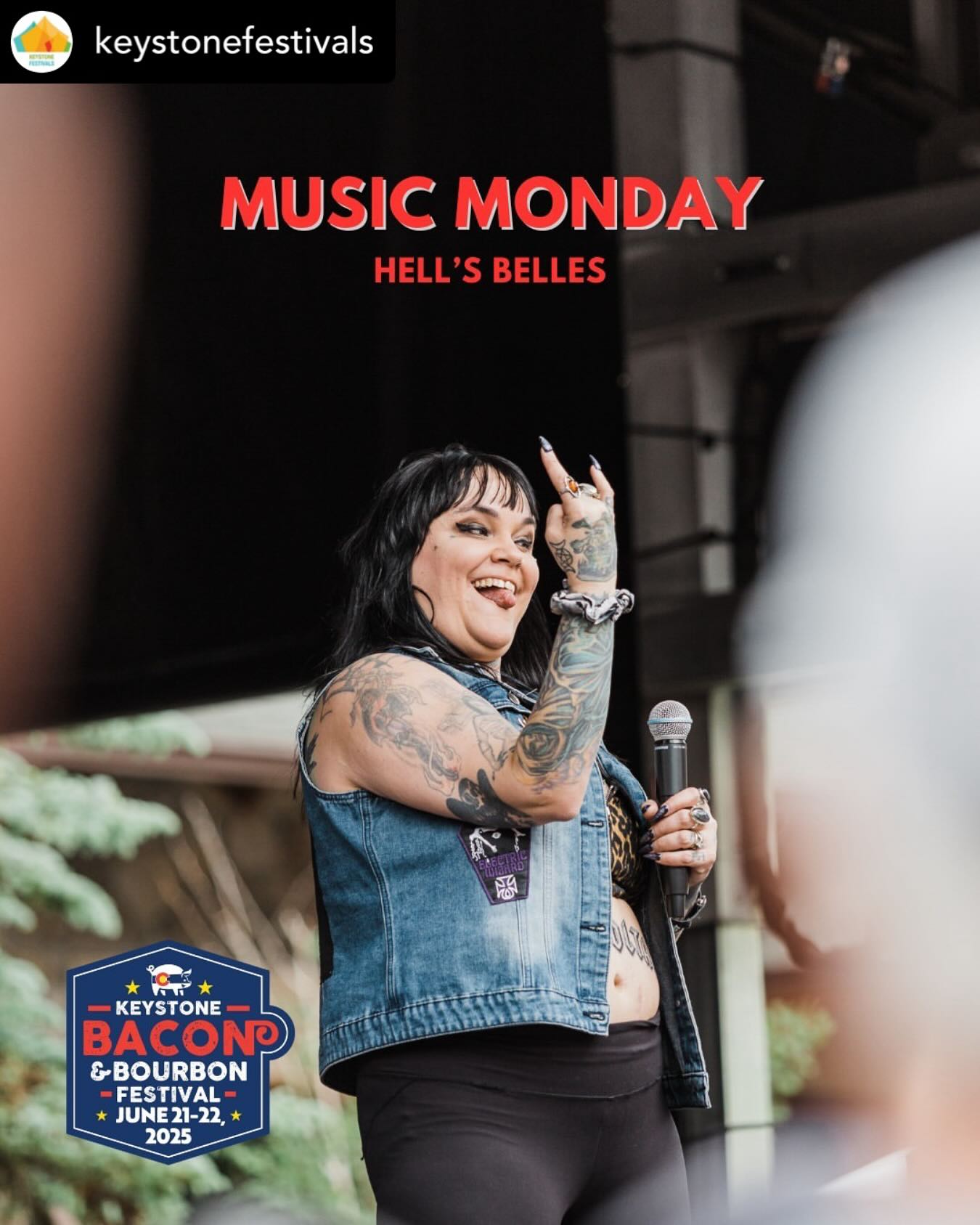 Hell's - 🥓🥓🥓🥓Festival Posted • @keystonefestivals 🎼 Music Monday 🎼 Fan ...