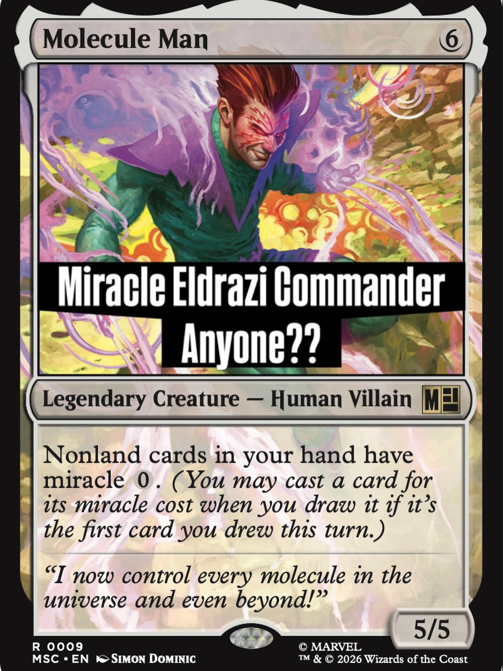 サージfoil】モレキュールマン MTG Molecule Man 英語 Molecule Man