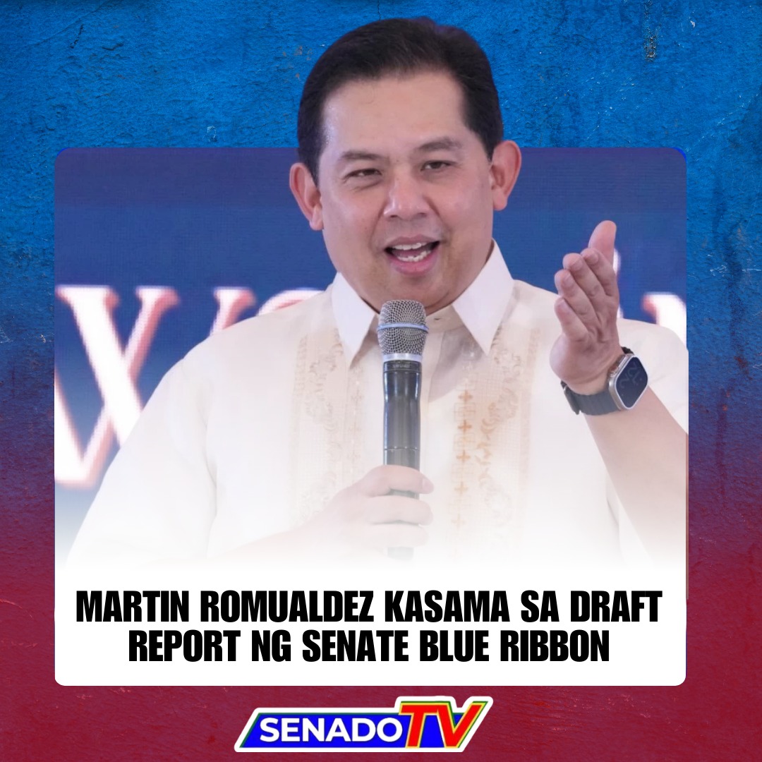 Senado TV - MARTIN ROMUALDEZ KASAMA SA DRAFT REPORT NG... | Facebook