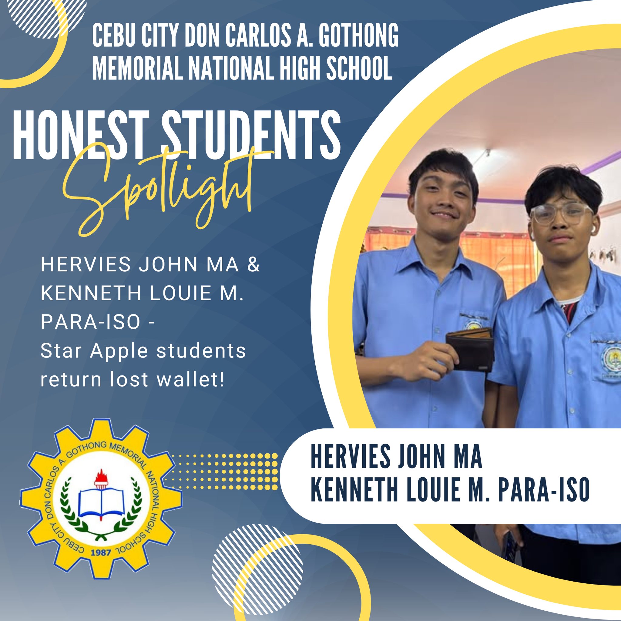 🌟 HONESTY IN ACTION! 🌟 We are incredibly proud of Herveis John Ma and ...