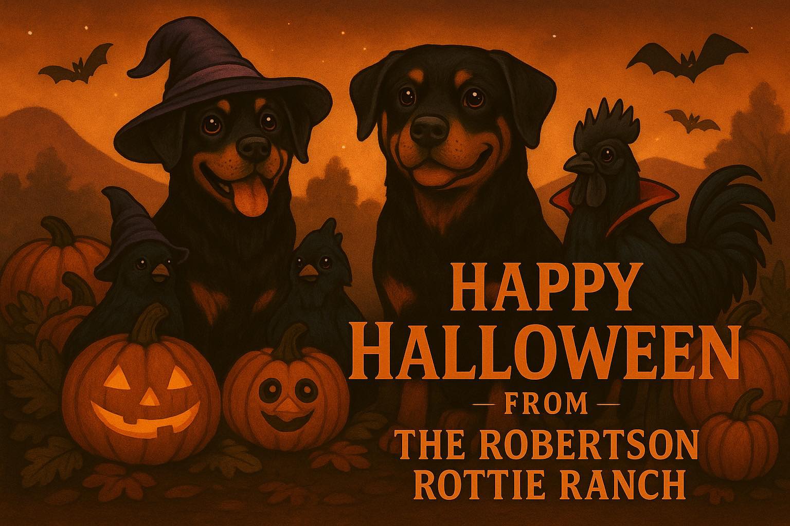 Rottie - Happy Halloween from all of us at The Robertson’s Rottie Ranch ...