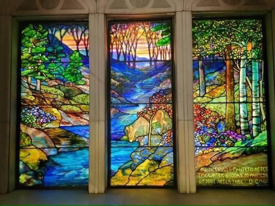Louis Comfort Tiffany's stained glass at Rosehill Cemetery Mausoleum