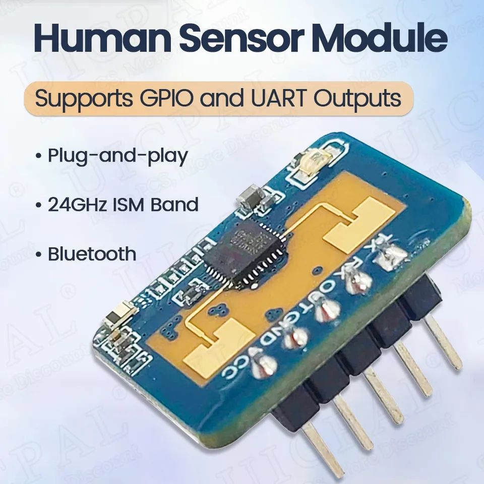 ESP32 ESP8266 For Beginner | LD2410C 24GHz Human Presence Sensor High ...