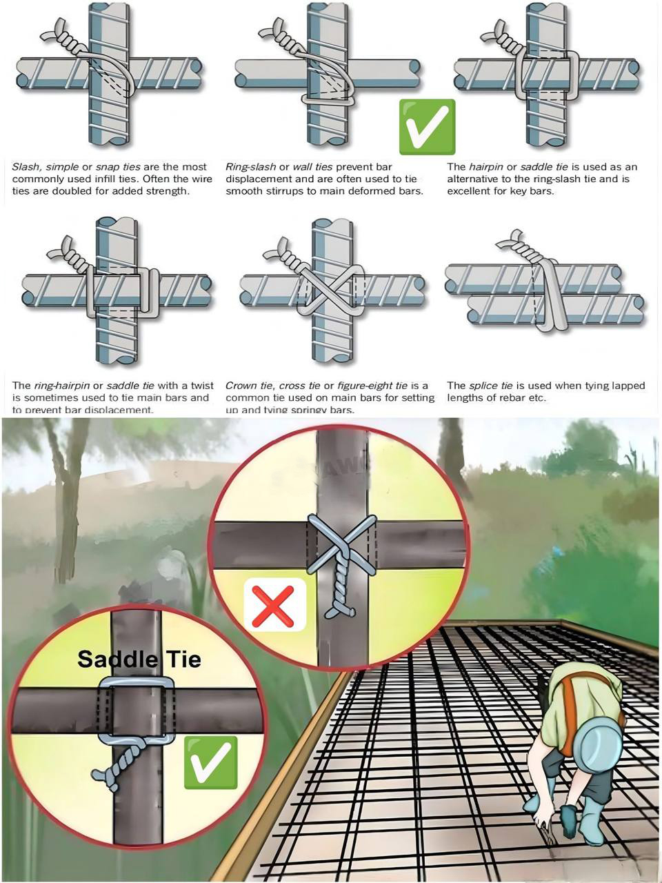 Luciano - rebar ties used in construction, with a focus on the proper ...