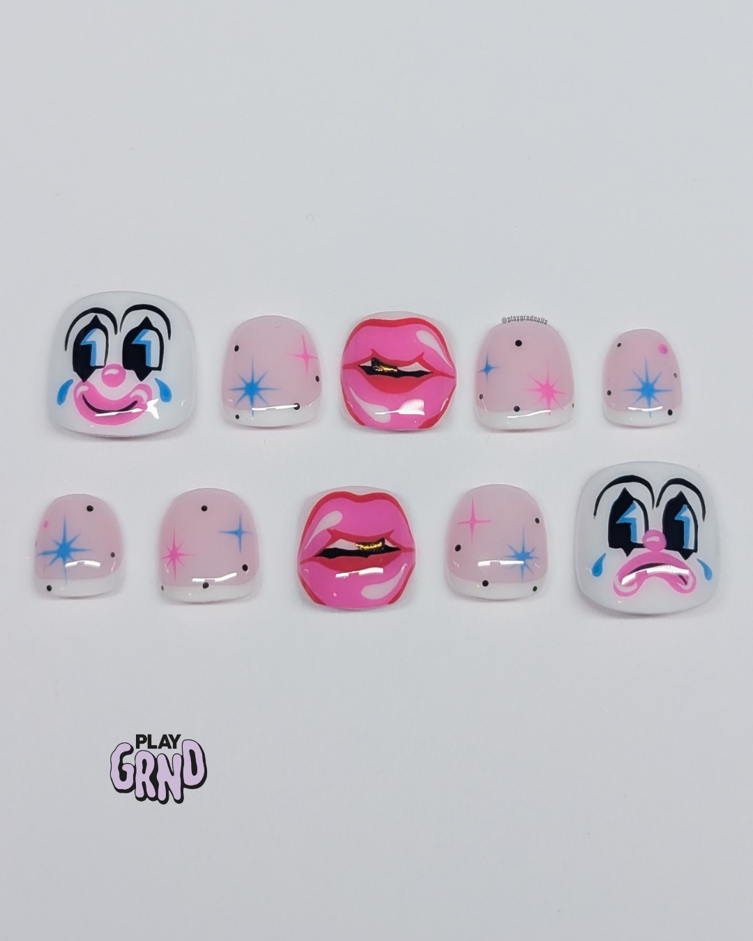 Play Grnd Nails - Mini Clown BB’s 🤡 Y’all, it was so hard... | Facebook