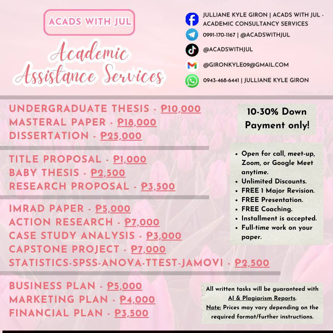 Acads with Jul - Academic Consultancy Services