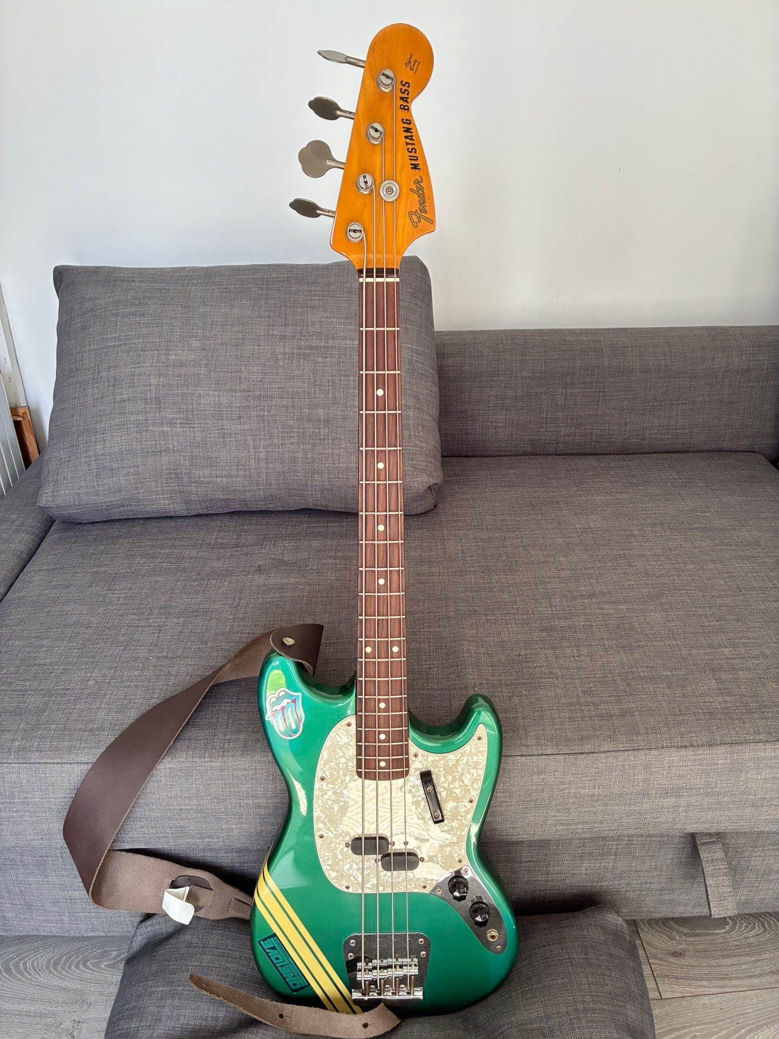2002 CIJ Fender Mustang bass with Seymour Duncan pickups
