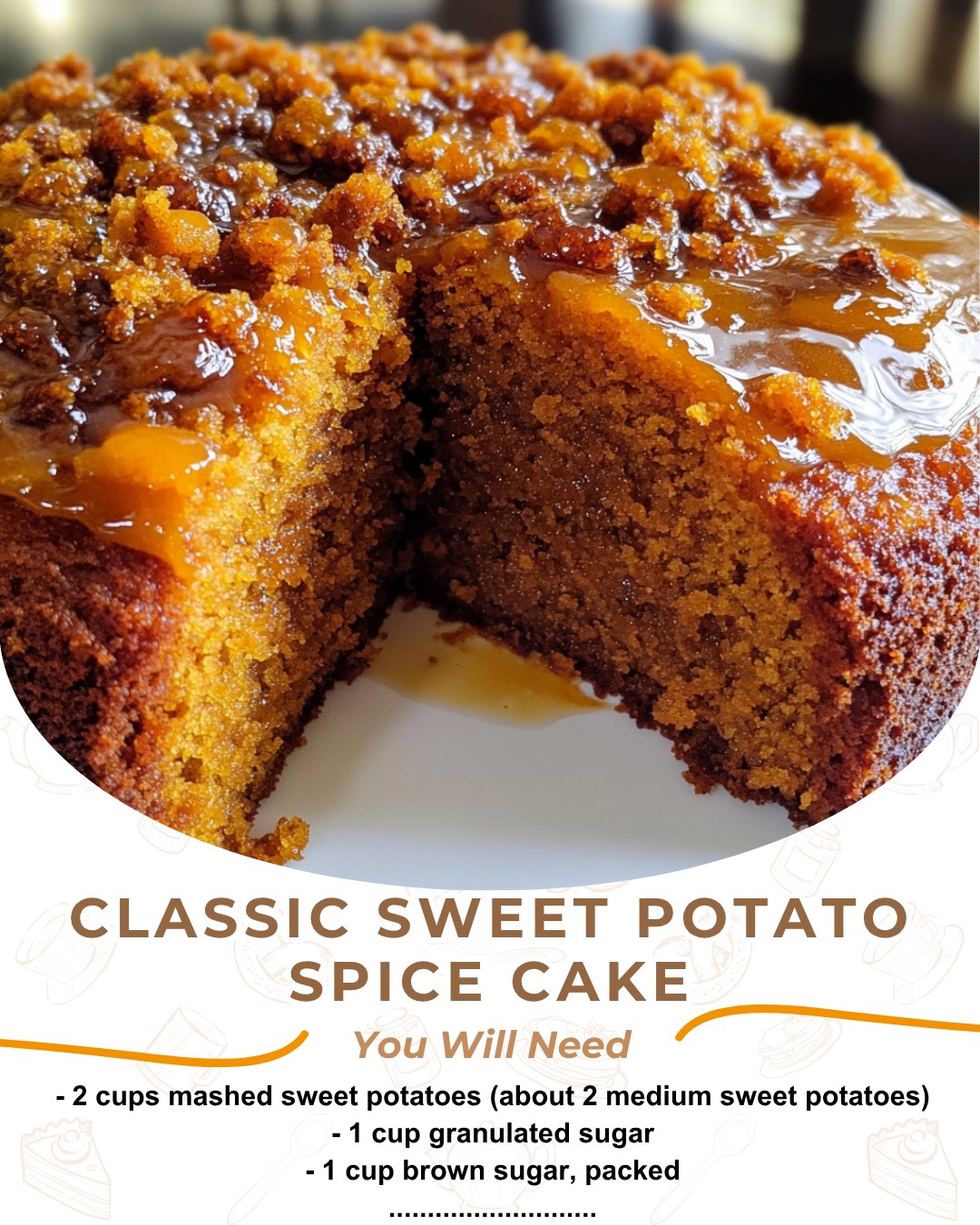 Rony - Classic Sweet Potato Spice Cake There's something heartwarming ...